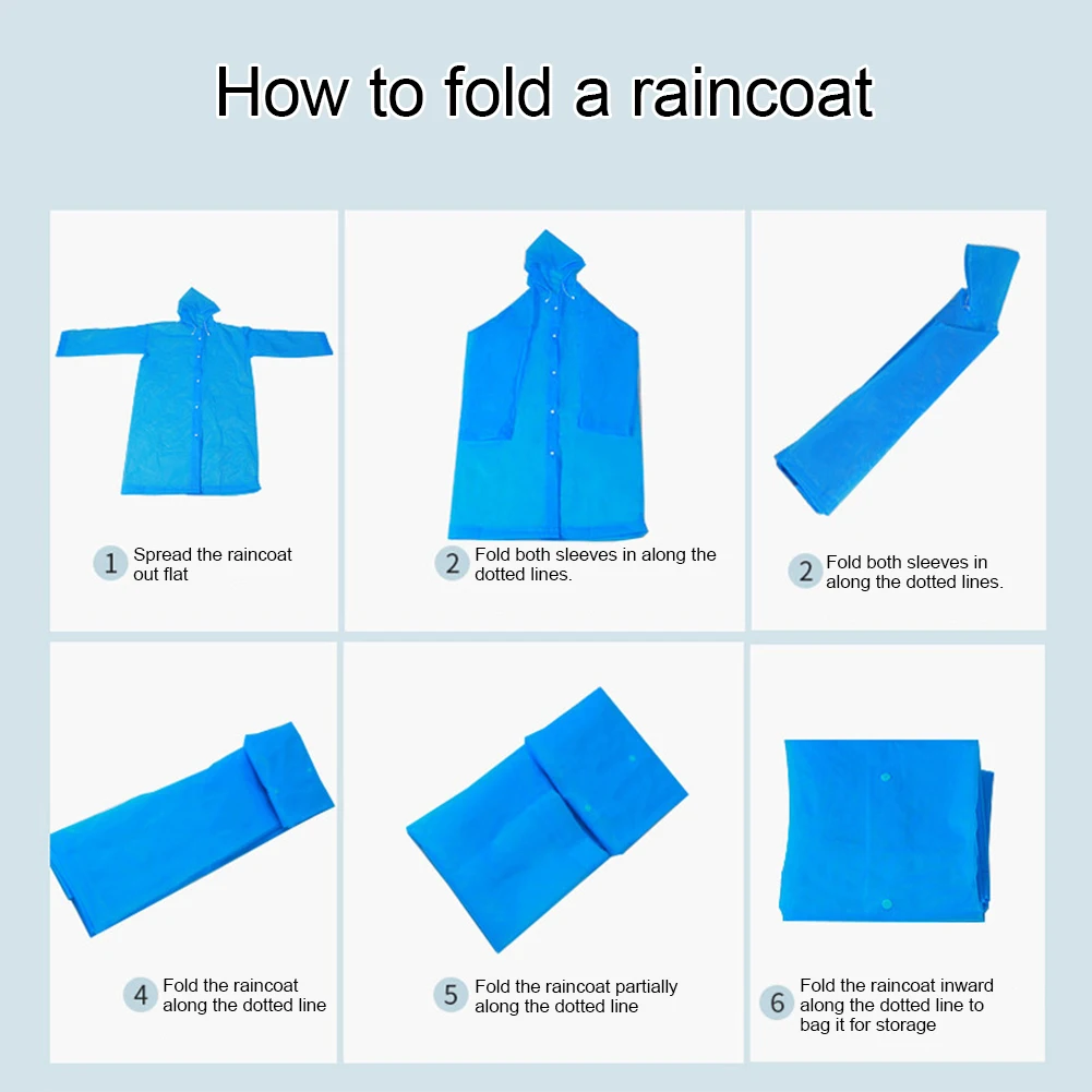 10Pcs Rain Ponchos with Drawstring Hood Emergency Raincoat Outdoor Rain Wear Portable Coat for Camping Hiking