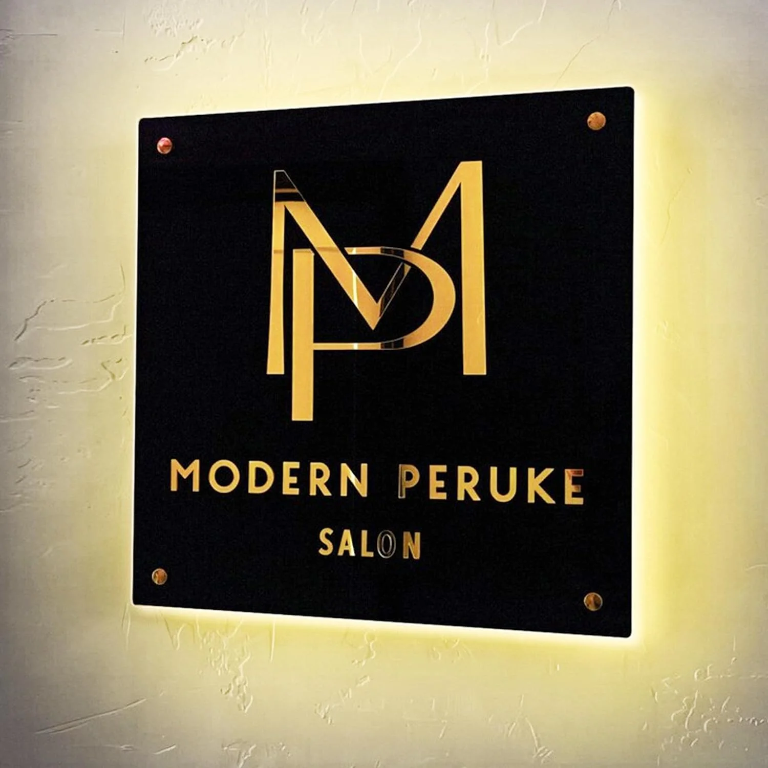 Custom LED Acrylic Metal Business Logo Sign 6