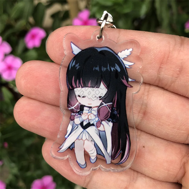 Genshin Impact Fatui Regrator Pantalone Knave Keychain Accessories Key Chain Backpack Pendant Prop Christmas Gift