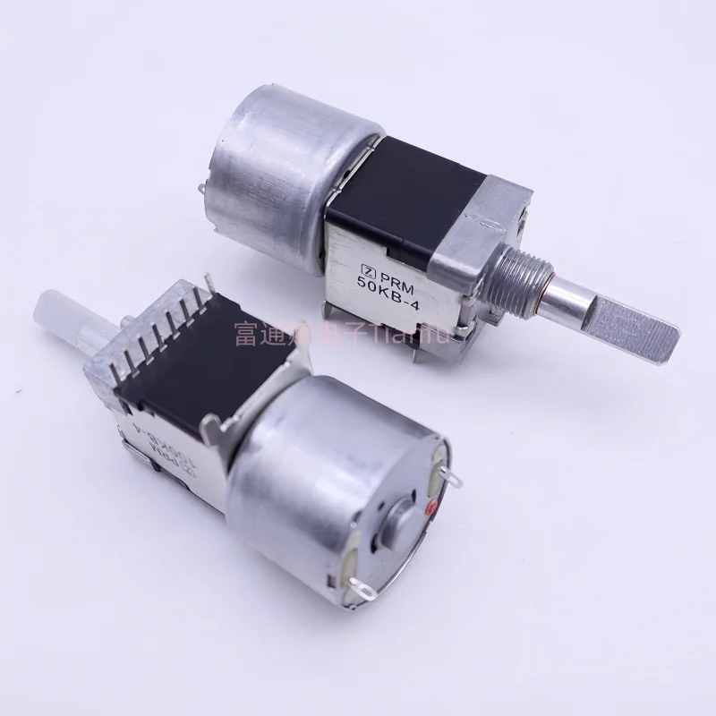 RK168 Motor Drive Potentiometer B50K B100Kx2 Dual 8-pin with Tap Stereo Amplifier 25mm Half Shaft 1pcs