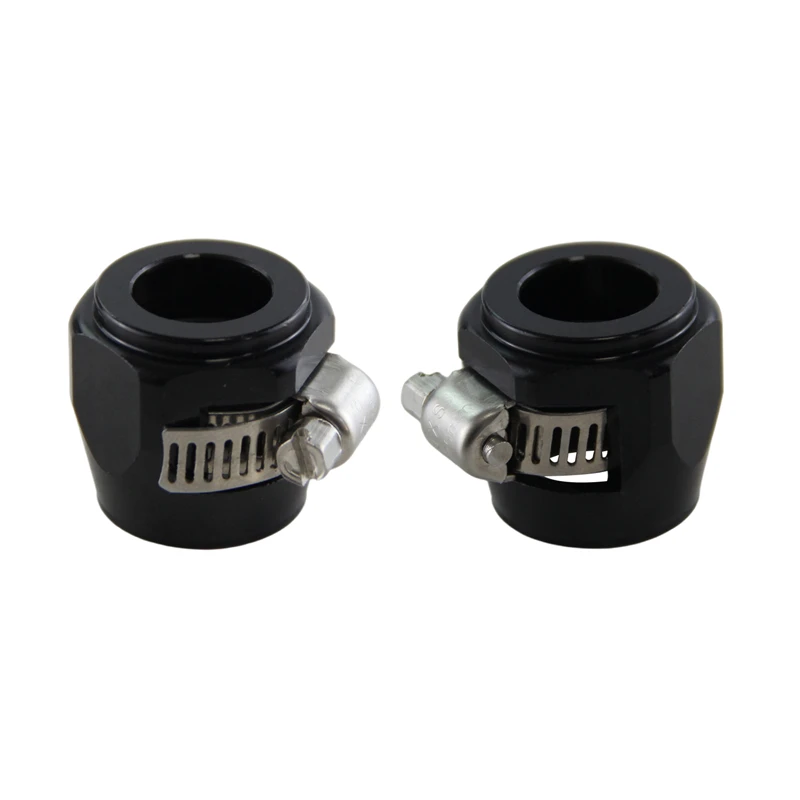 

2PCS AN10 5/8" 21mm ID Fuel Hose Line End Cover Clamp Finisher Fitting