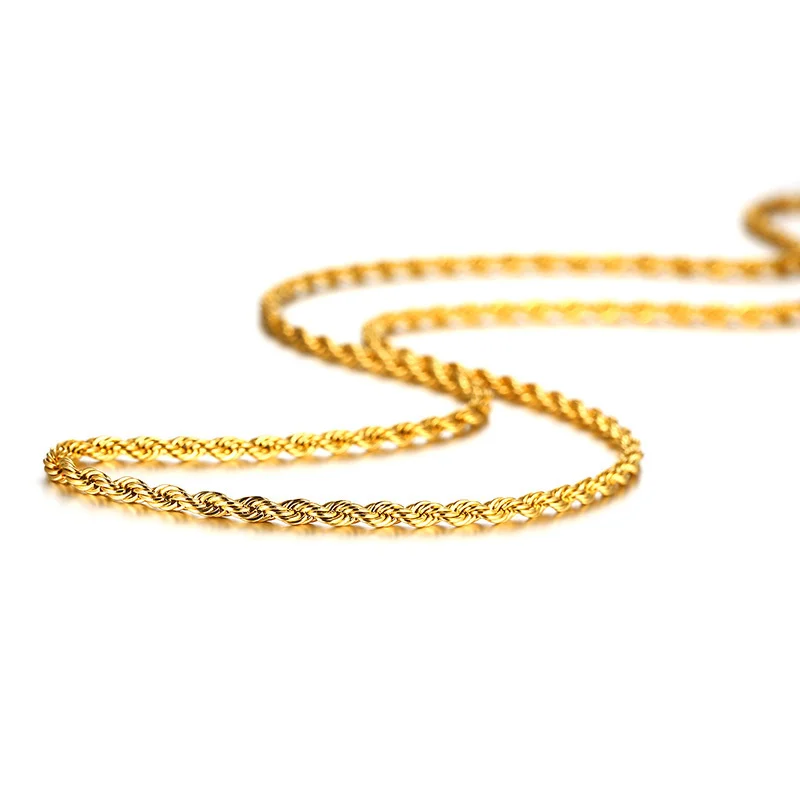 Vnox 3/5/7 mm kubanische Herren-Kettenhalsketten, Edelstahl Curb Twisted Rope Figaro Rolo Box Link Chokers, einfacher klassischer Halsband – Detail 7