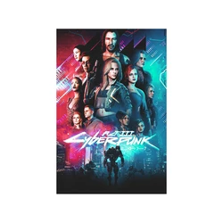 Cyberpunk Dreamscape Canvas Art Print - 20x30cm Framed (PF38392)