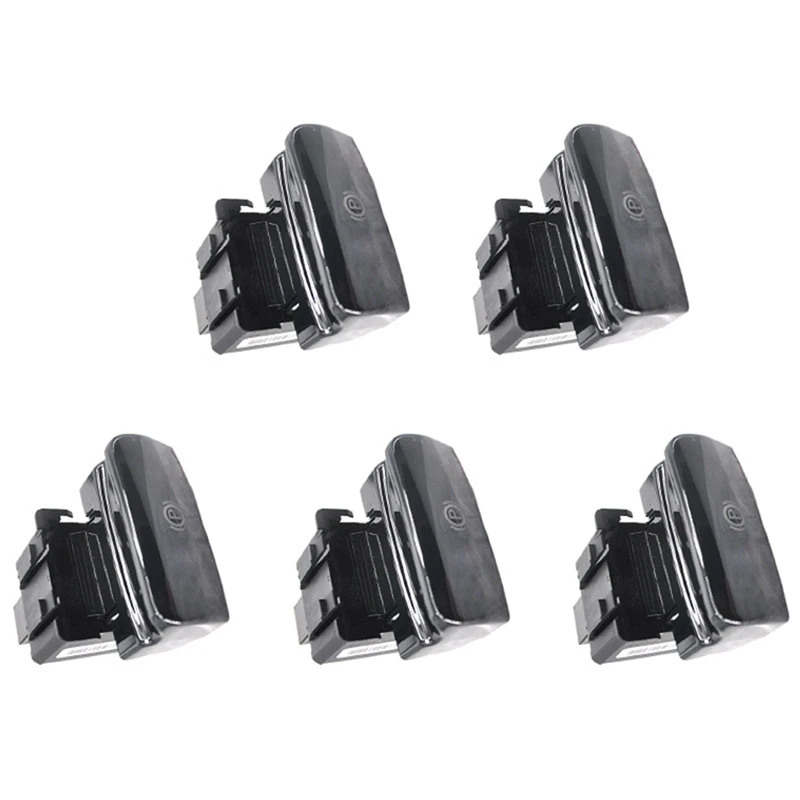 

5X For Peugeot Citroen C4 Picasso DS4 C4 Parking Brake Electronic Handbrake Hand Brake Switch 470702 Bright Black