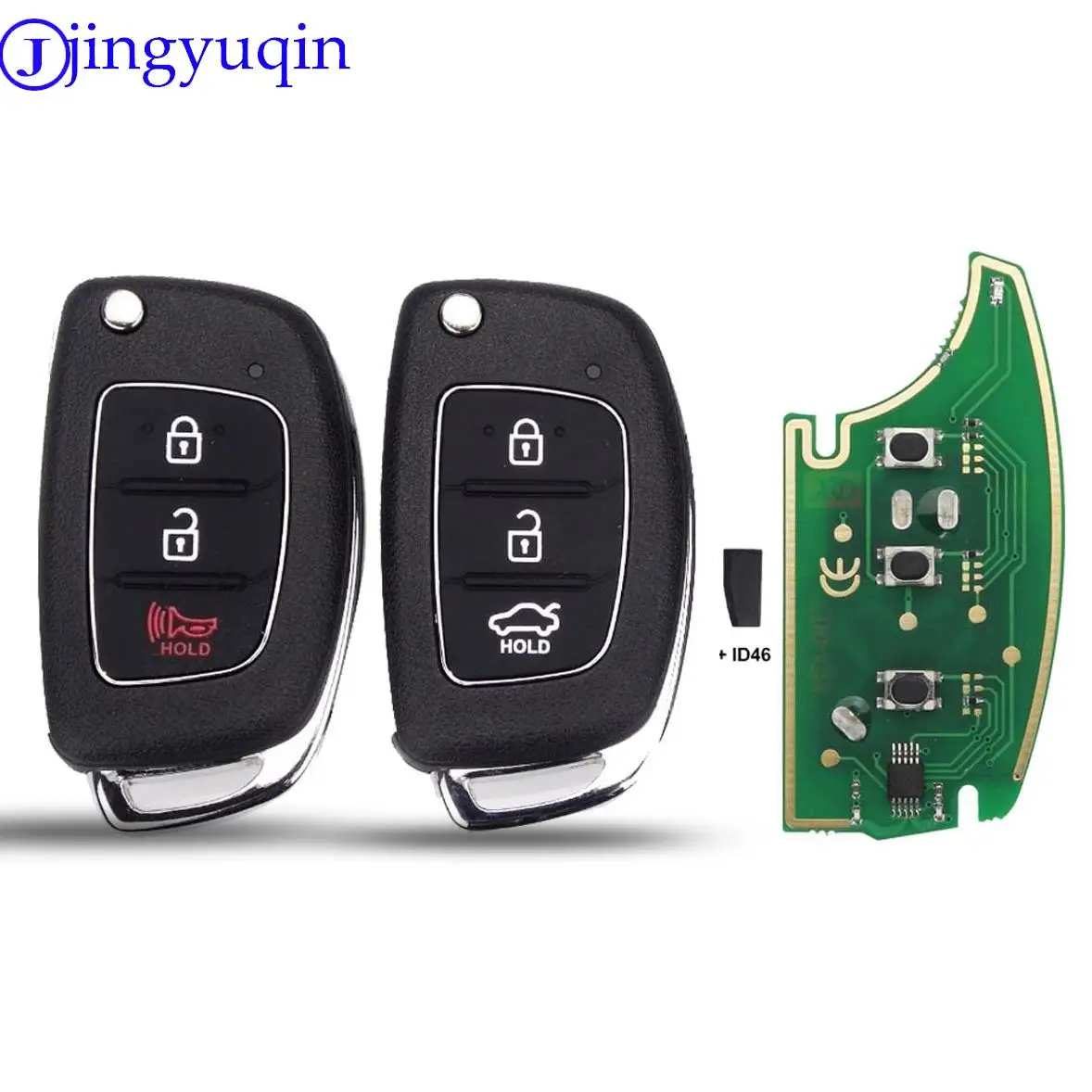 3B 433Mhz Car Key Board Control with id46 for Hyundai Solaris Accent Tucson l10 l20 l30 Kia Rio Ceed car remote key car key