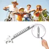 30/15/5Pcs 0.5Ml/1Ml Disposable Plastic Veterinary Syringe with Needle, Suitable for Pets and Farm Animals, Manual Push-Type Syringe with Needle, Farm Animal Syringe, Suitable for Cats, Dogs, Pigs 4