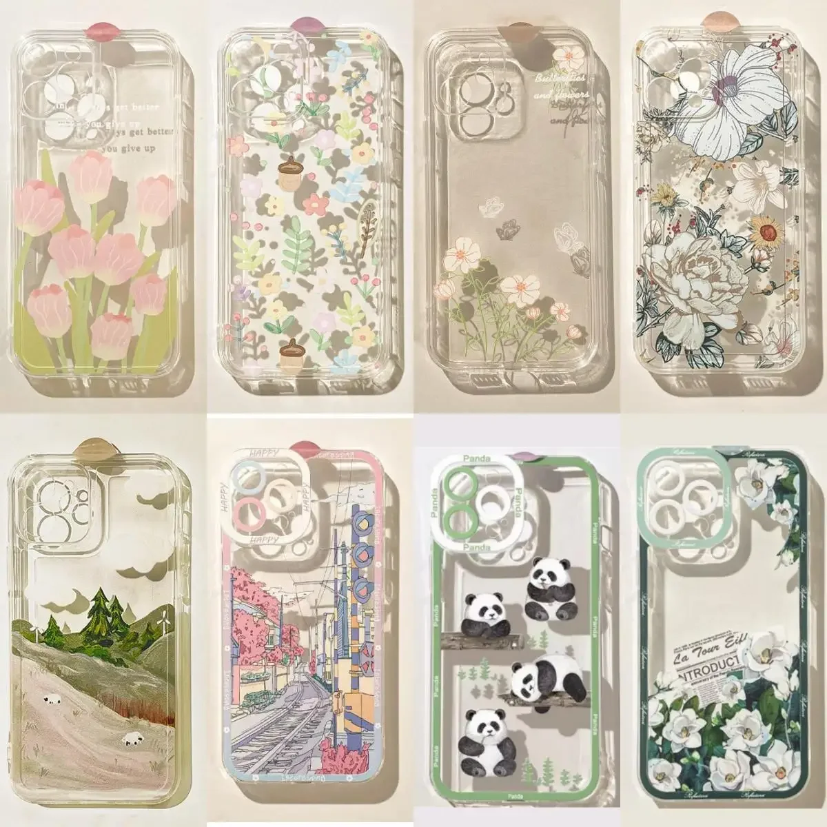 Flower Vintage Landscape Phone Case Cover