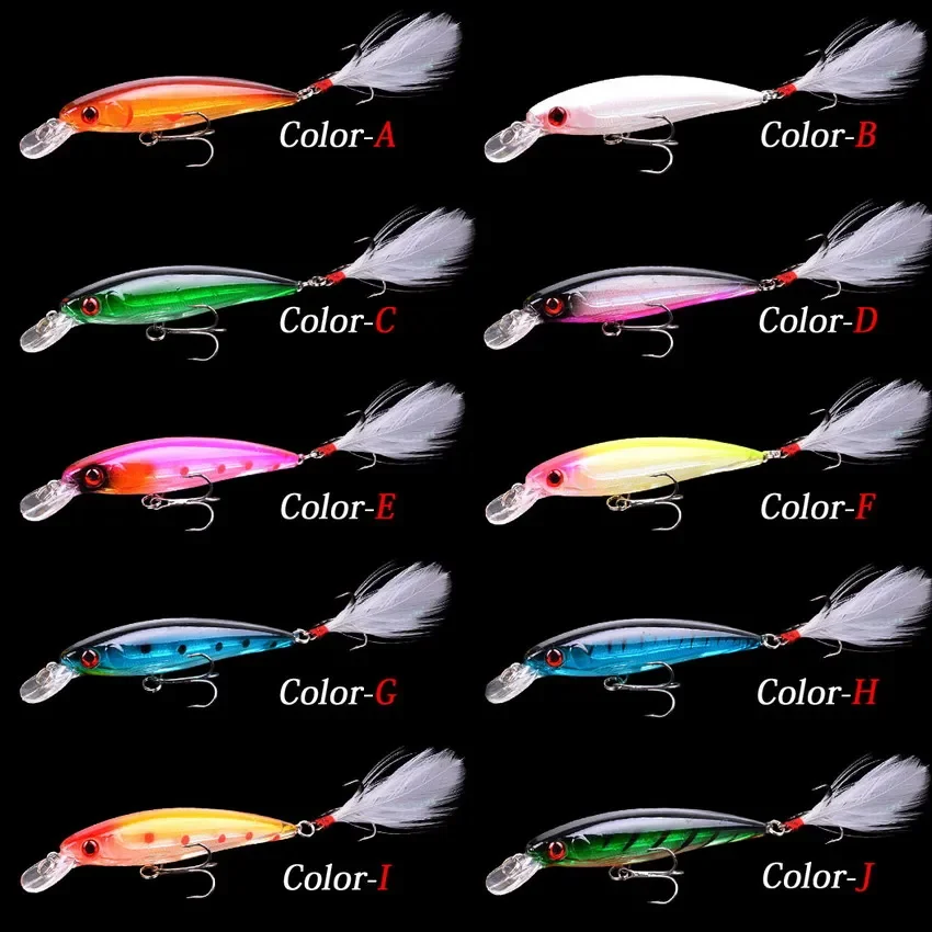 10pcs Fishing Lure Set Minnow Crankbait Hard Bait Wobbler Fishing Lures  Swimbait Kit Tackle Japan Carp Fish Pesca Tackle