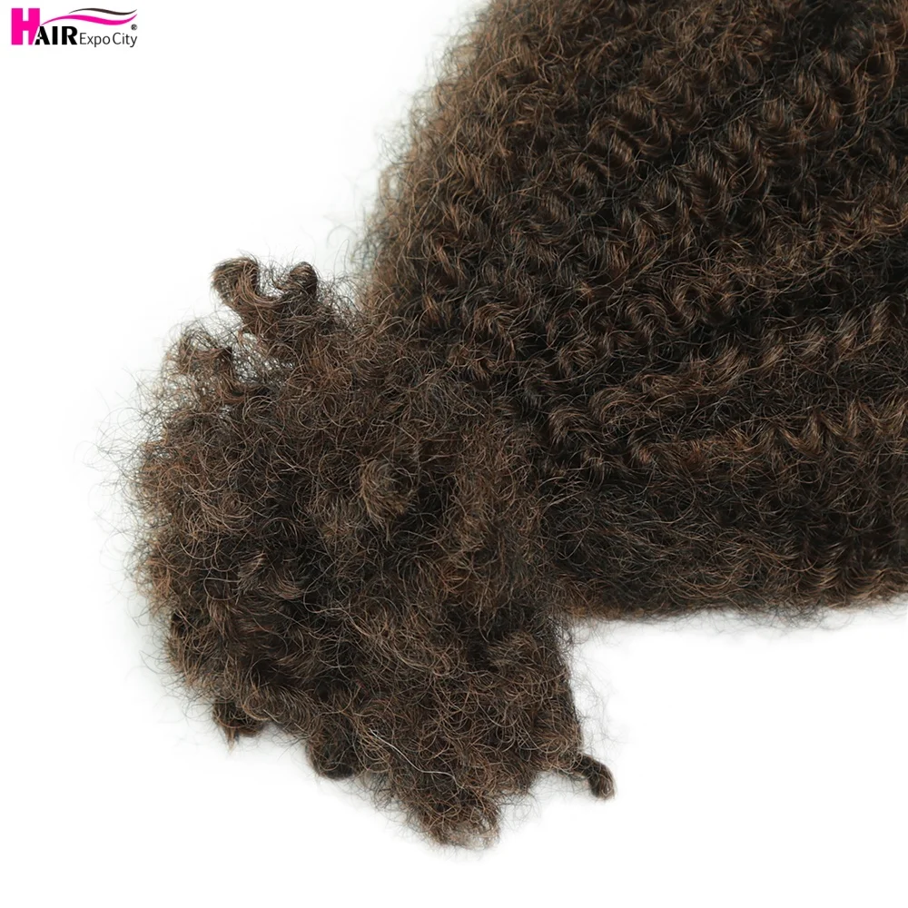 Afro Kinky Curly Bulk Synthetic Braiding Hair 12 inch Protein Fiber Durable Curl Hair Soft Micro Twist Braids Hair Extensions 5