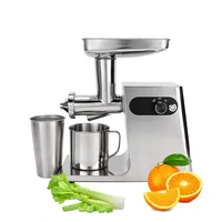 220V 200W Fruit Vegetable Juicer Machine Orange Celery Ginger Low Speed Juice Extractor Stainless Steel Cold Press Juicer Machin 1
