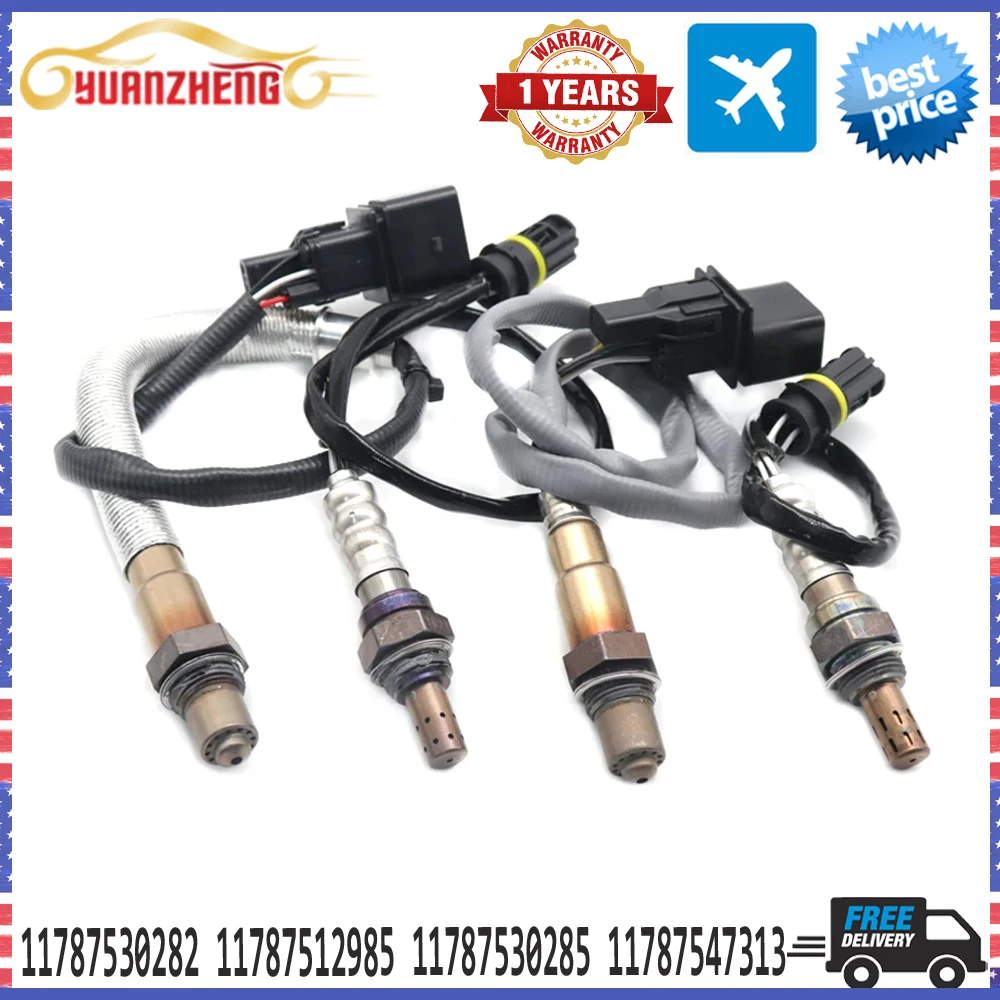 4 шт., подъемный кислородный датчик Lambda O2 для BMW E87 120i E90 320i 320si E91 11787530282 11787512985 11787530285 11787547313