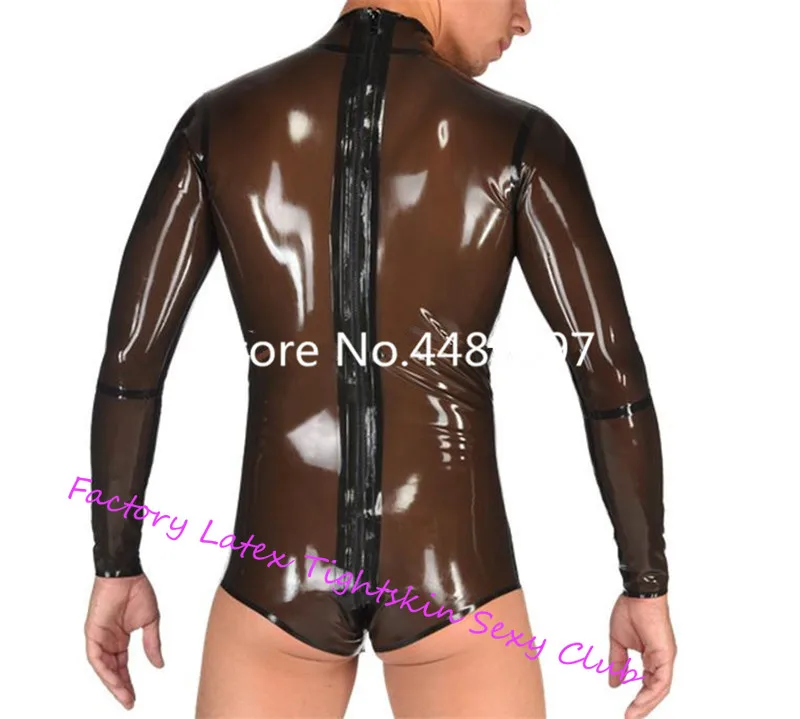 

Hand Made Latex Catsuit Men Sexy Zentai Latex Rubber Swimsuit Latex Bodysuits for Males Customized mens body suit