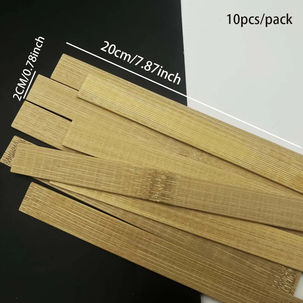 10 יחידות מקלות עץ עמידות, משטח חלק עבודת יד לפרויקטים בעבודת יד, גינון, אומנות ידית, בניית מודלים, קישוט בית