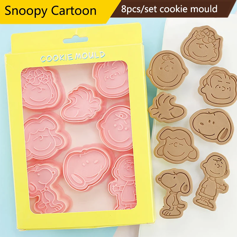 8 шт./компл. Snoopy мультяшная форма для печенья домашнее сделай сам печенье 3D пресс