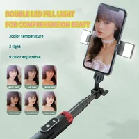 P160 Selfie Stick Tripod 1.6 M Aluminum Alloy Retractable Mobile Phone Holder with Rechargeable Bluetooth for IOS Android - Image 5