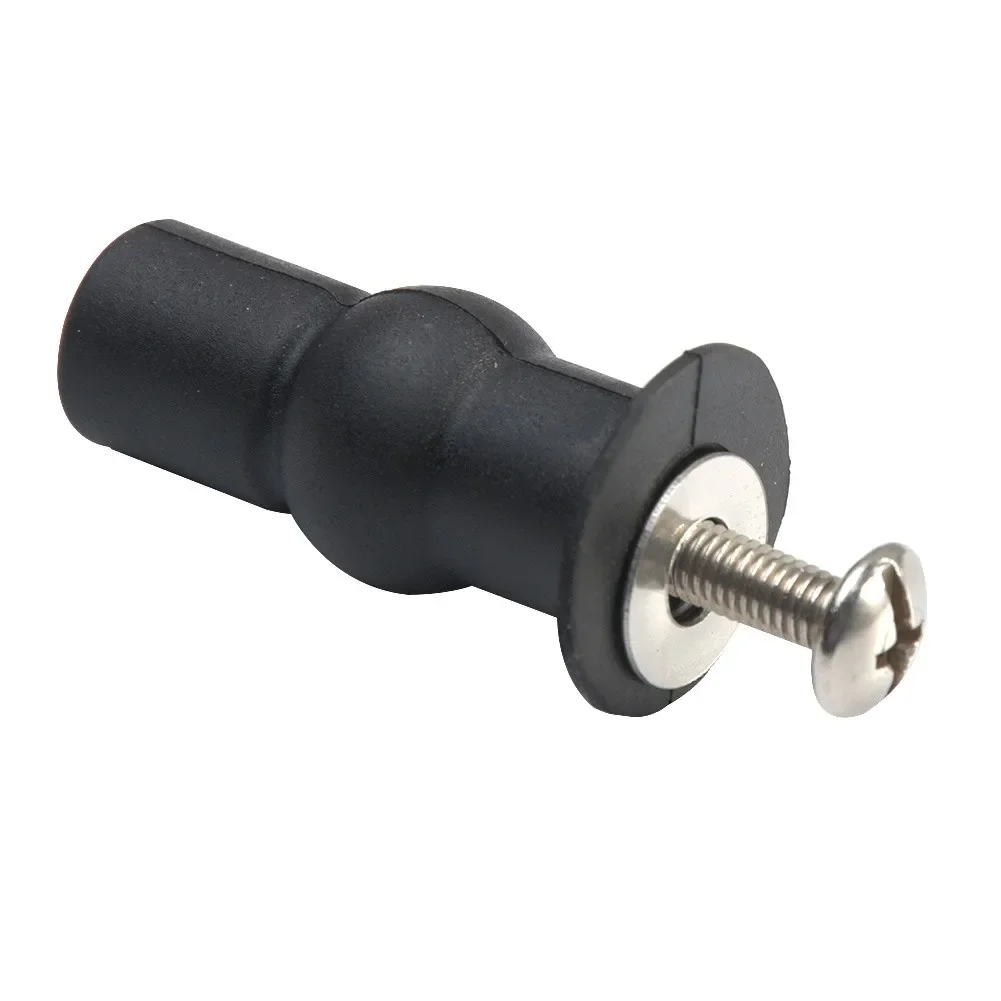 Toilet Seat Accessories Toilet Hinge Replacement Toilet Tank Fixing Kit 2pcs Black Fixing Nut Expansion Screw Screw Hinge With Thread Rubber Sleeve Stainless Steel Toilet Seat Top Universal Household