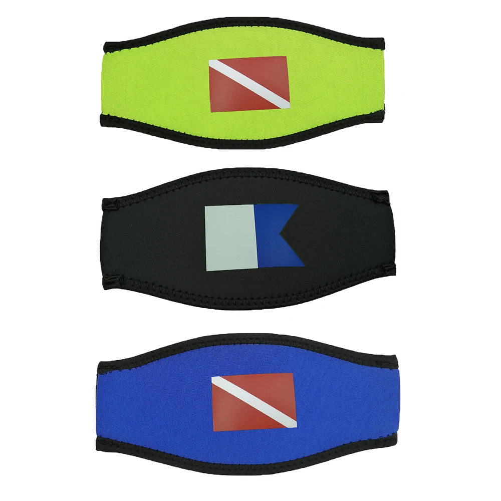 Neoprene Mask Strap Cover scuba dive Freedive Neoprene Blackswim snorkel goggle Hair Wrap Cover Water Sport fit for Adults
