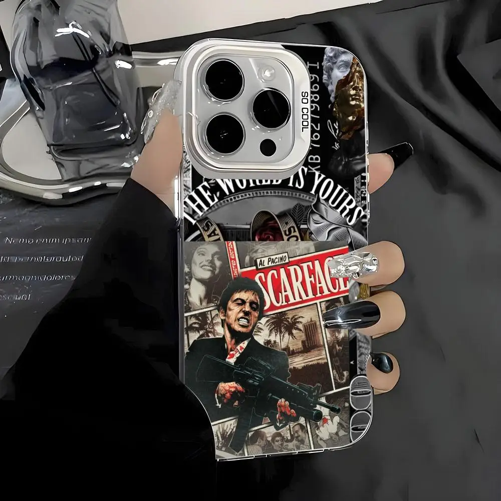 Scarface Clear TPU Anti-Yellow Shockproof Phone Case