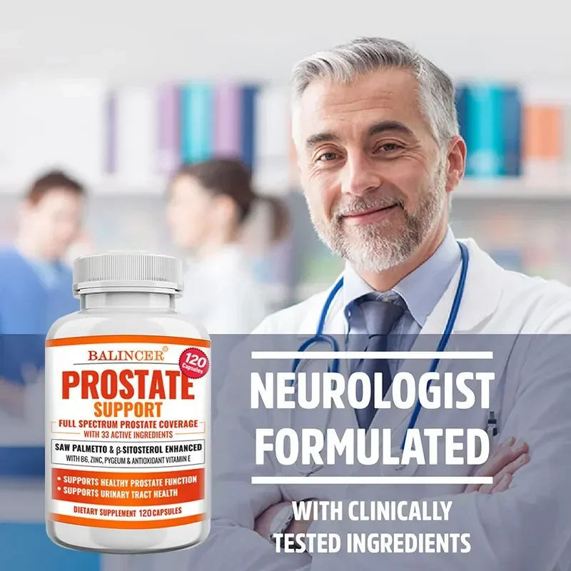 Saw Palmetto Prostate Support Supplement-Reduces Urinary Frequency,Supports Prostate Health, Urinary Tract and Health