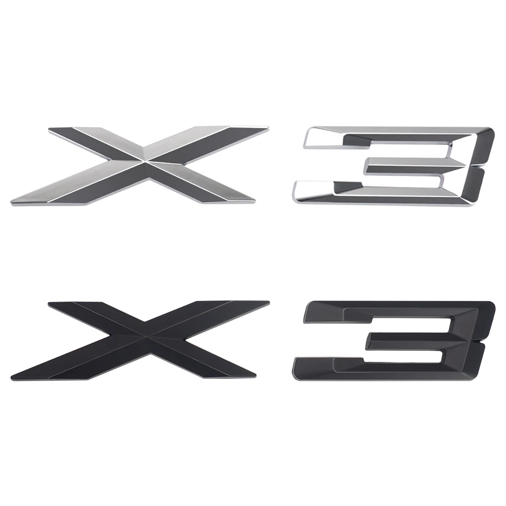 

X3 Trunk Sticker Decals X3 Emblem Stickers For BMW X3 3/5/M Series E60 F10 F07 F01 E91 Car Styling BMW Sticker BMW Accessories