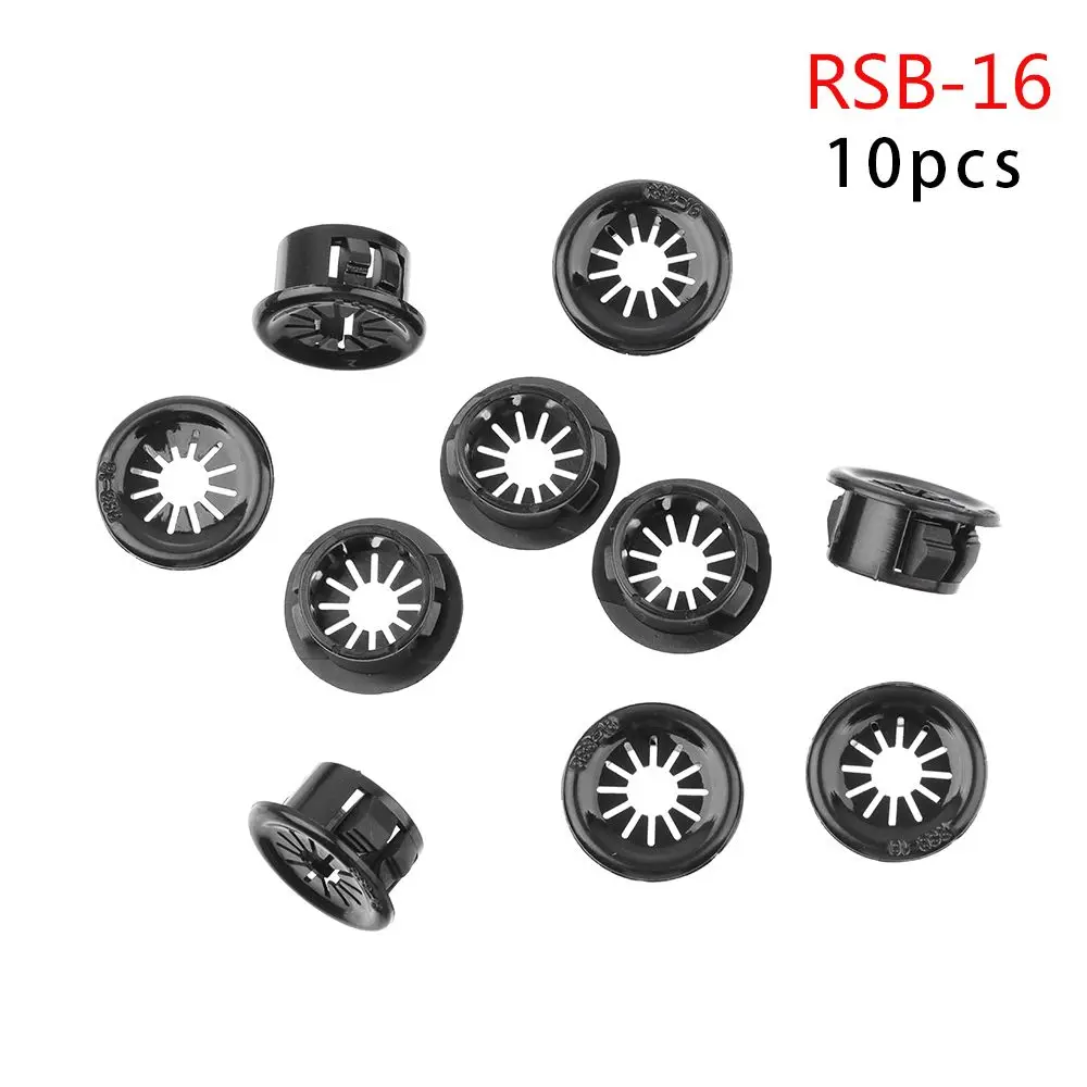 10pcs/set Practical Buckle Line Organizer Office Computer Grommet Wire Hole Cover Line Box Desk Table Cable Fastener
