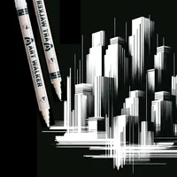 12pcs White Art Brush Acrylic White Paint Marker Pens, Medium Tip, Suitable For Rock Painting, Stone, Glass, Wood, Ceramics 2