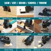 18V Brushless Electric Cordless Oscillating Multitool Home DIY Trimmer Saw Renovator Woodworking Power Tool For Makita Batteries 6