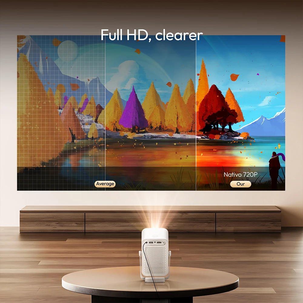 VEVSHAO A15 Auto Focus Android13 4K Projector مع W...