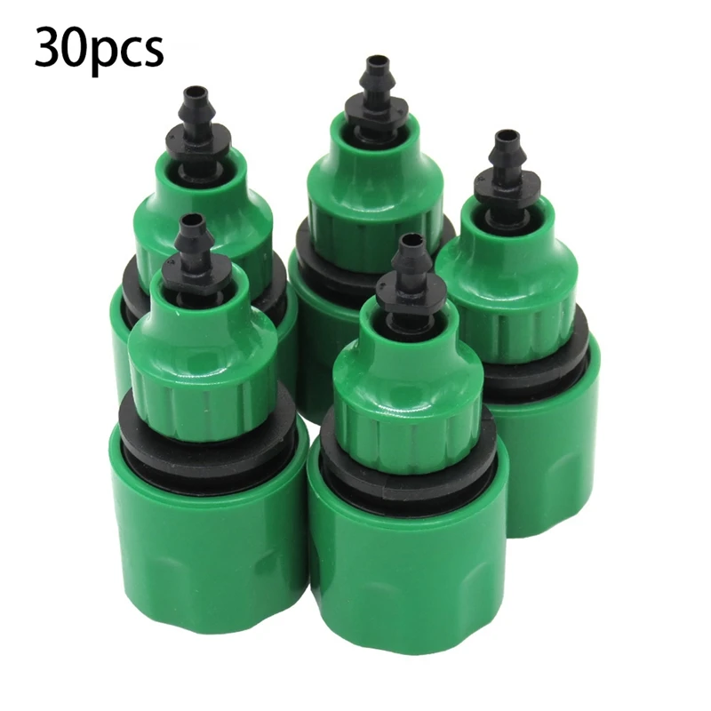 

30PCS Quick Coupling Adapter With 1/2 Barbed Connector Drip Tape For Irrigation Garden Watering Spare Parts