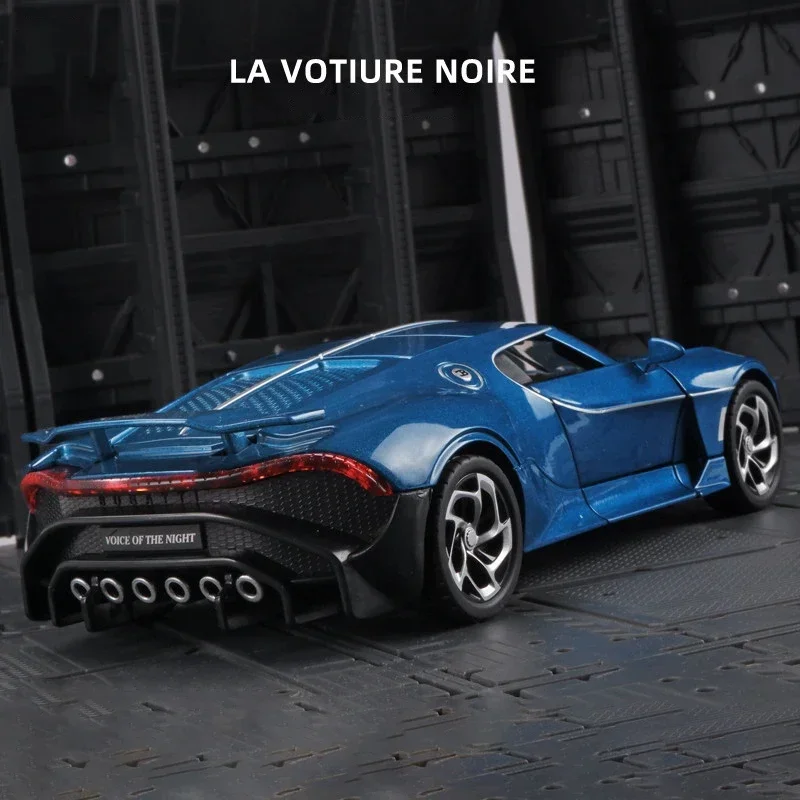 1:24 Bugatti La Voiture Noire Black Dragon Supercar Toy Alloy Car Diecasts & Toy Vehicles Car Model Car Toys For Children 3