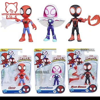 Original Spidey And His Amazing Friends Action Figures Kids Gifts ML Legends 3 Pack Figures Includes 3 Figures And 3 Accessories