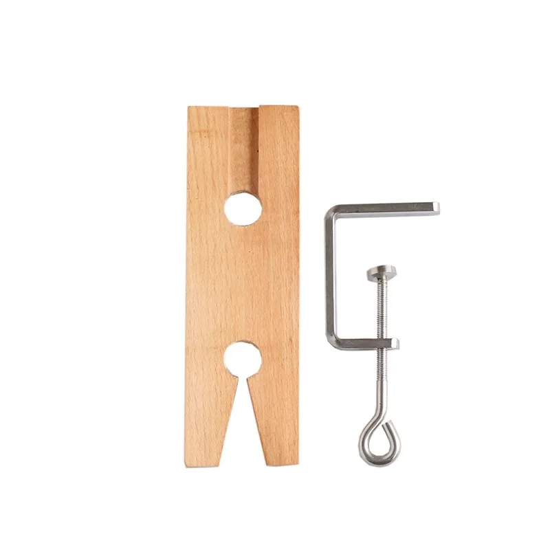 Banknadel aus Holz mit V-Nut, Mehrzweck-Bankkantenklemme, Schmuckherstellungswerkzeug, Schmuckset – Detail 9
