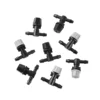 Adjustable Mist Nozzles With 4/7mm Hose Black Tee Joint Garden Irrigation Sprinklers Cooling Humidification Atomization Nozzles 3