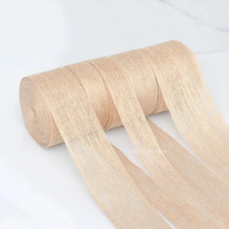 10M/Roll Natural Vintage Jute Rope Gift Wrap Ribbon Bow Crafts Jute Rope Burlap Party Wedding Decoration Supplies Jute Rope