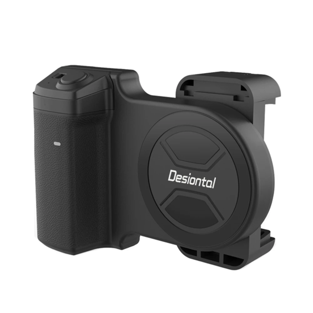 Poignée magnétique noire pour smartphone, poignée d'appareil photo, support Bluetooth, déclencheur de téléphone portable, contrôle Bluetooth, compatible avec prise de vue vidéo iPhone