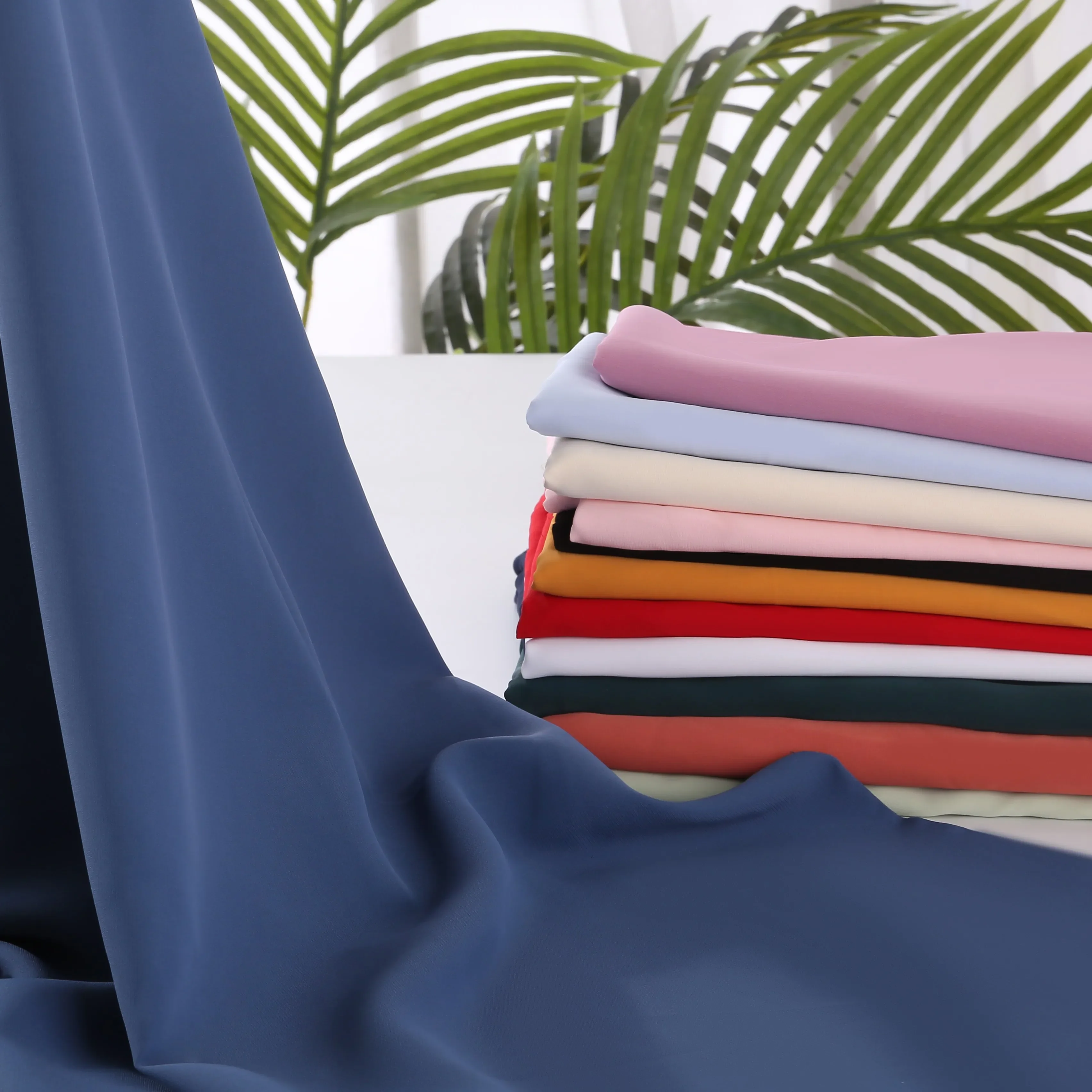 Sewing fabric Opaque Plain Weave Chiffon Fabric By The Meter Per for Shirt Dress Pants Clothes Sewing Imitation Ice Silk Hemp Brocade Summer