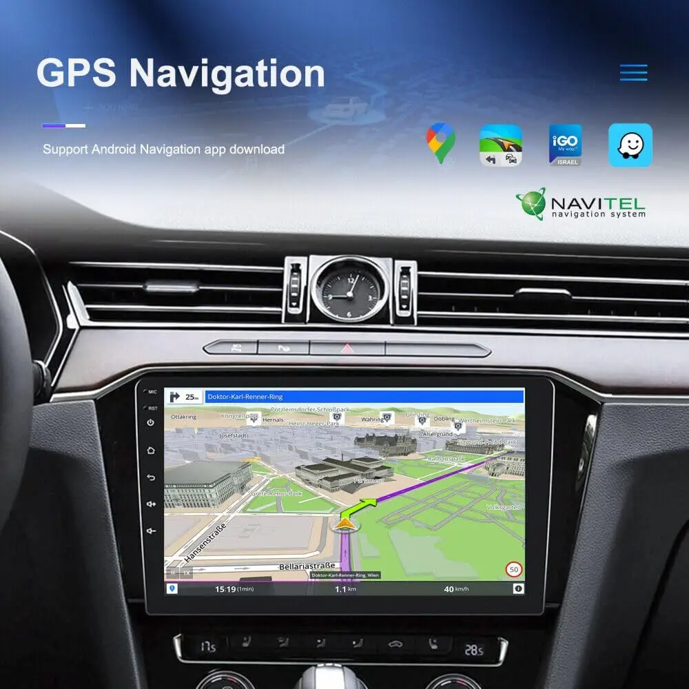 Wireless Carplay GPS Navigation Car Radio Stereo