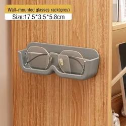 Wall-Mounted Glasses Storage and Display Rack (Light gray)