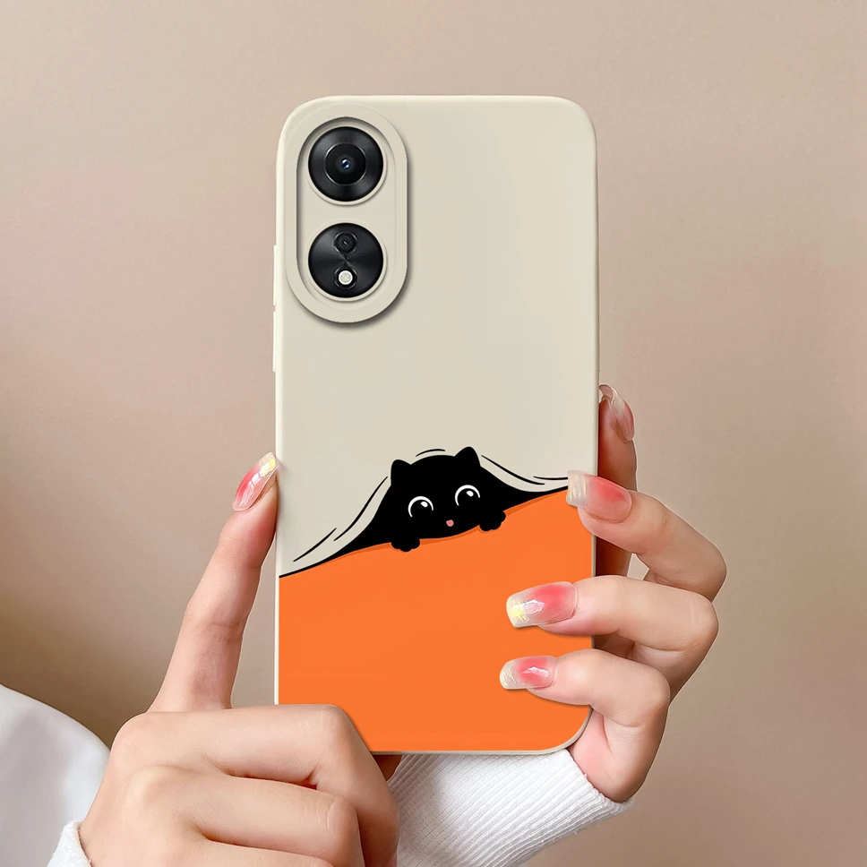 Lovely Funny Cat Astronaut Soft Liquid Silicone Shockproof Protective Phone Case