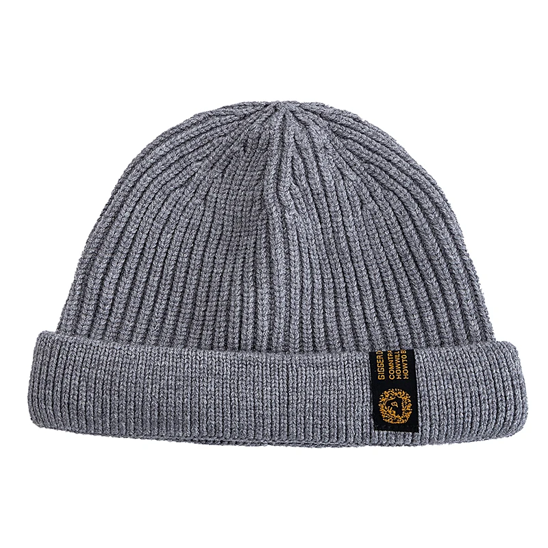 Men Outdoor Skull Cap Fashion New Short Melon Winter Dandy Hats Sailor Style Landlord Hats For Men Autumn Short Beanie Cap