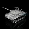 HENG LONG 1/16 Snow 7.0 Upgraded Walker Bulldog Painted White RC Tank 3839 W/ 360° Turret Steel Sprocket Wheels Car Toys Boys 5