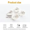 4 pcs Soy Sauce Dishes White Heart-shaped Ceramic Side Dipping Bowl Multipurpose Serving Bowls for Side Dishes for Kitchen Home 5