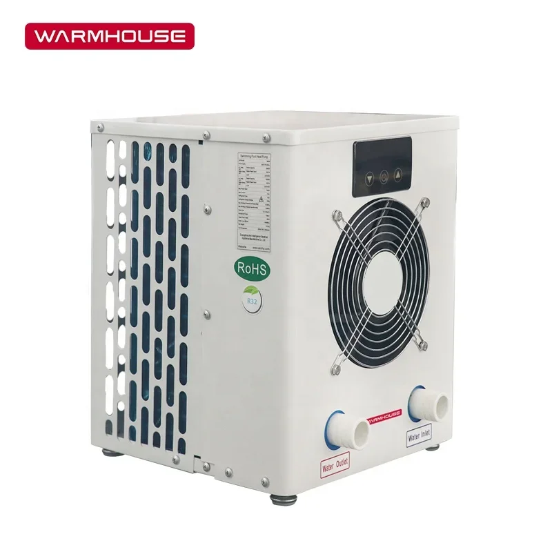 

WarmHouse Wholesale Metal Swimming Pool Heat Pump 60Hz 50Hz R32 R410A Mini Small Pool Heater