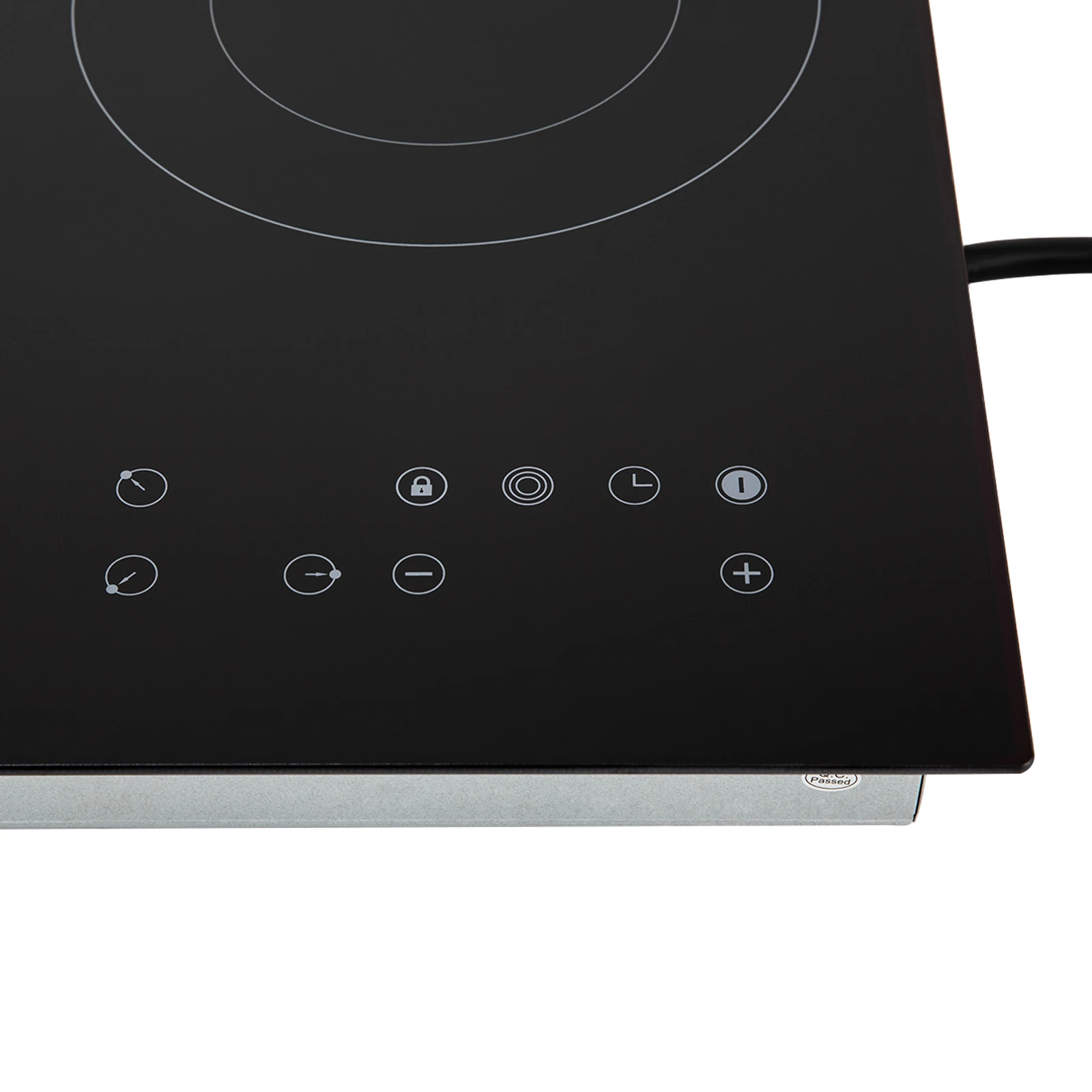 2600W Electric Ceramic Cooktop 3 Burners Touch-adjustable Control 9 Heating Levels LED Display Screen Ceramic Cooktop
