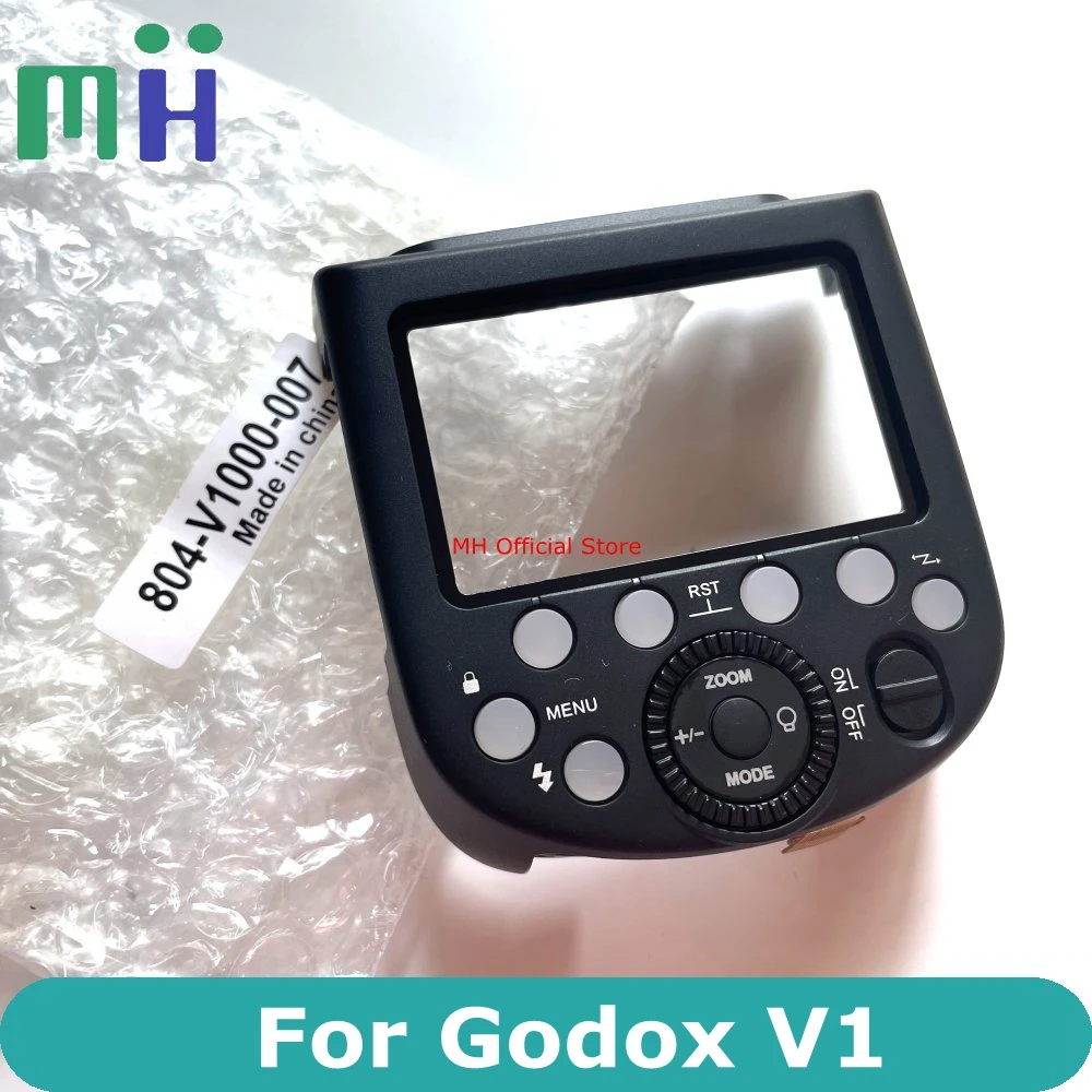 For Godox V1 Speedlite Flash Rear Back Cover + Mode Function Selection Button Panel Wheel Key Board No LCD Screen Part with flash tube replacement part camera battery door cover