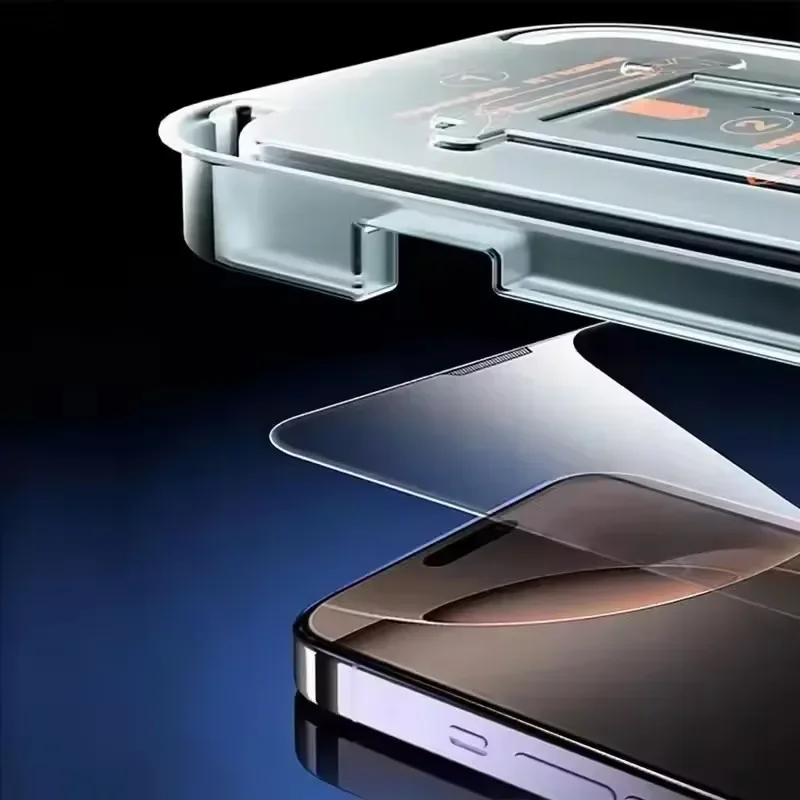 5Pcs Oleophobic Coating Dust Free Easy Installation Screen Protector For iPhone 17 16 15 14 11 12 13 Pro Max XR X XS MAX 8 Plus