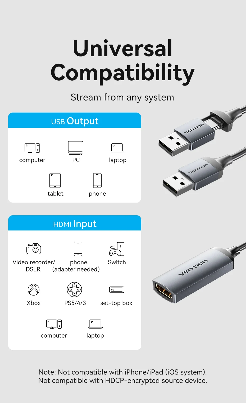 para USB 3.0, Tipo C, Grabber Box,
