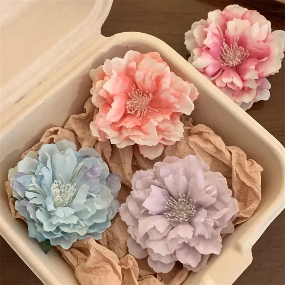 Peony Flower Hair Clips Side Clip Headwear Hair Ornaments