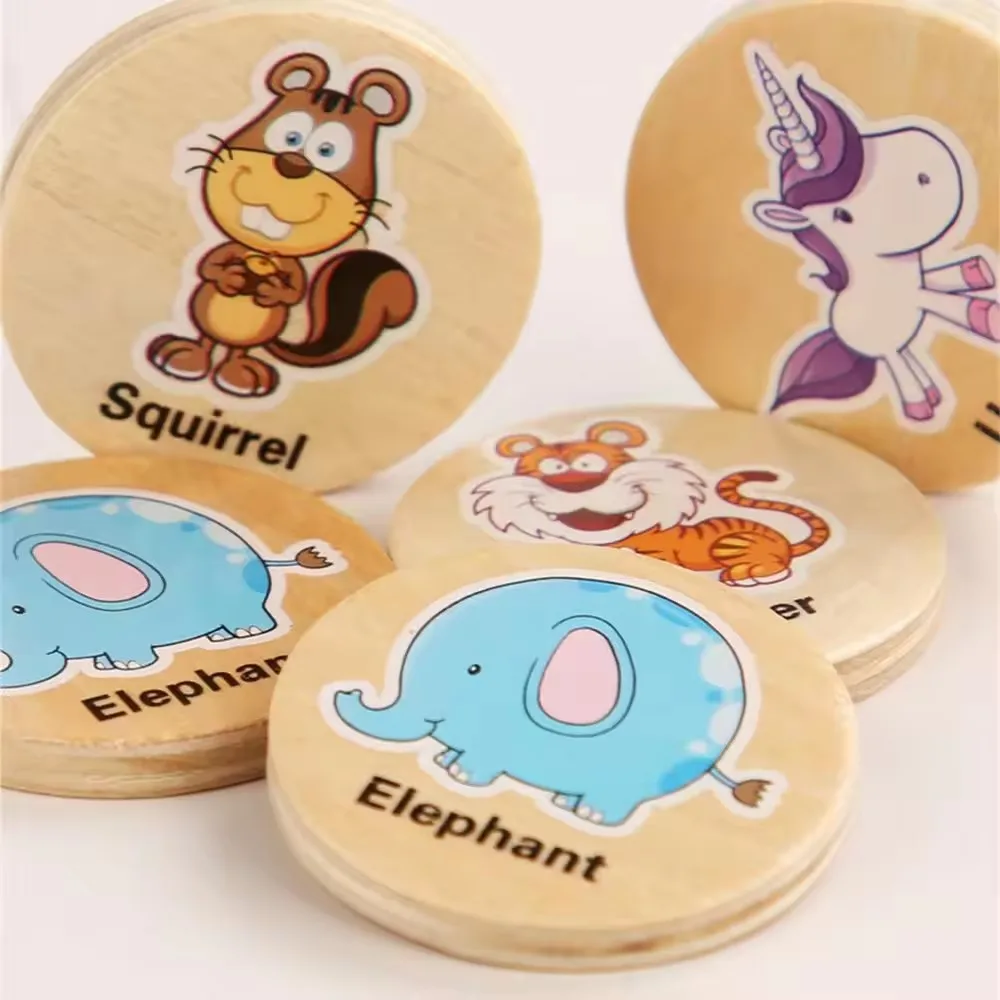 Memory Chess Game With Animal And Fruit Patterns For Toddlers_voghion.com