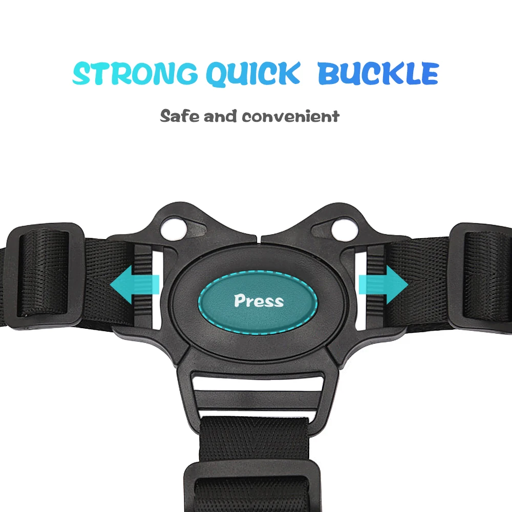 Baby Safety Belt Adjustable 3 Point Harness High Chair Straps Seat Belts For Child Kid Stroller High Chair